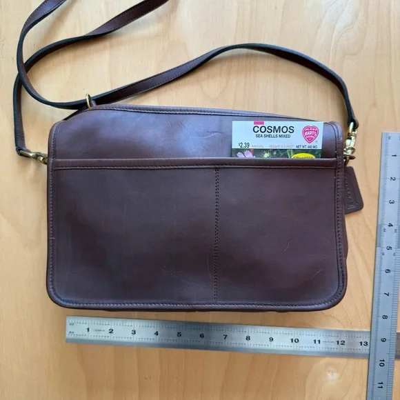 Vintage Coach Brown Crossbody Bag - Picture 4 of 12